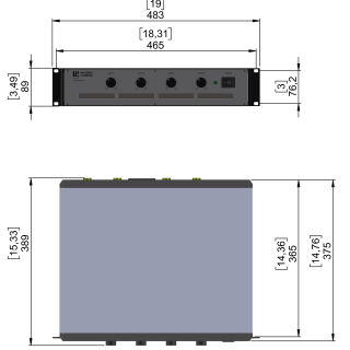 LPU400-Series Dimensions